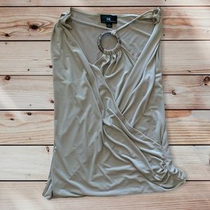 Bohemian sleeveless shirt cream XL